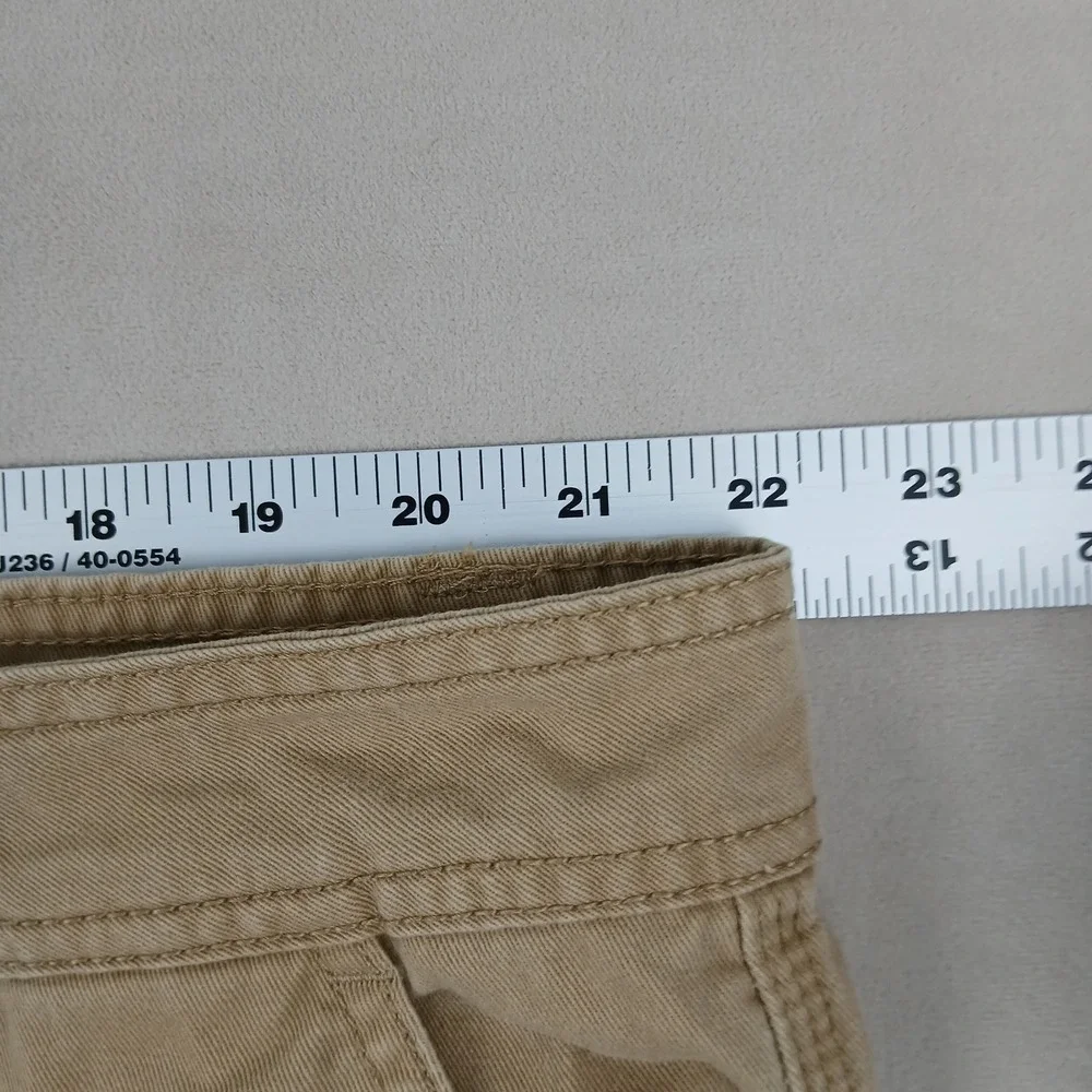 Ecko Unltd 44x11 Mens Cargo Shorts Khaki Heavyweight Canvas